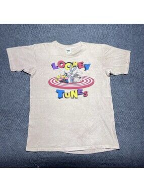 Vintage 1995 Looney Tunes T-Shirt Large Taz Buggs Bunny Tweety Bird Men’s Rare